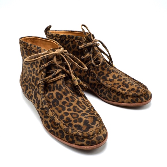 Aerin | Shoes | Aerin Portledge Suede Leopard Ankle Chukka Boots | Poshmark